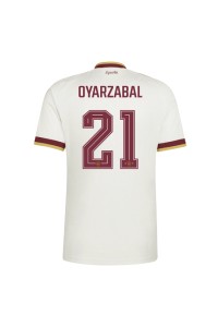 Espanja Mikel Oyarzabal #21 Jalkapallovaatteet Vieraspaita MM-kisat 2026 Lyhythihainen